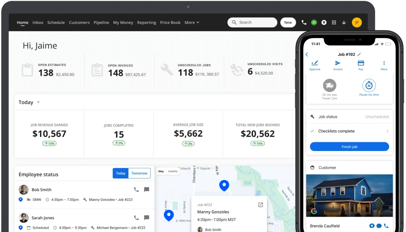 Housecall Pro Dashboard