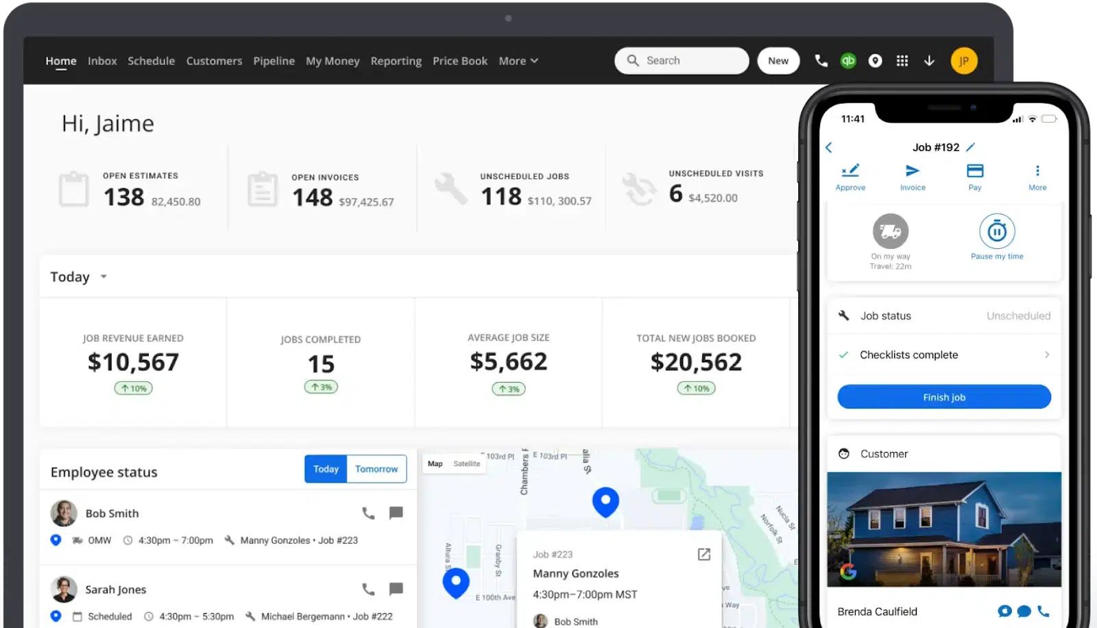 Housecall Pro Dashboard