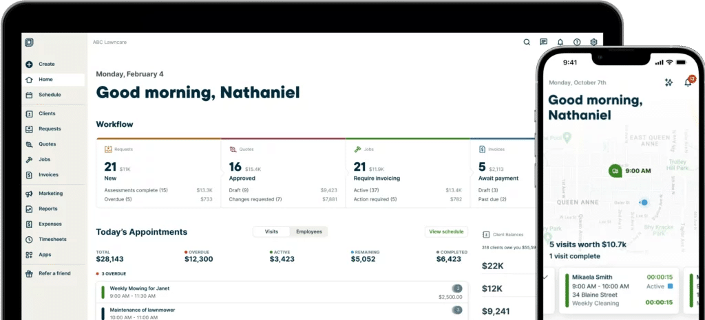 Jobber Dashboard