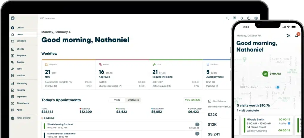 Jobber Dashboard
