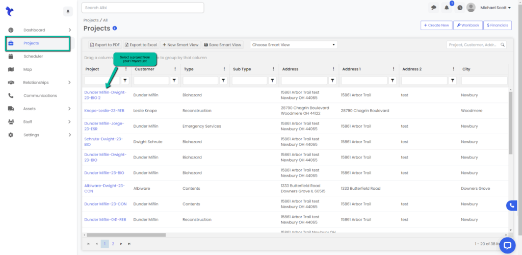 Albiware Dashboard