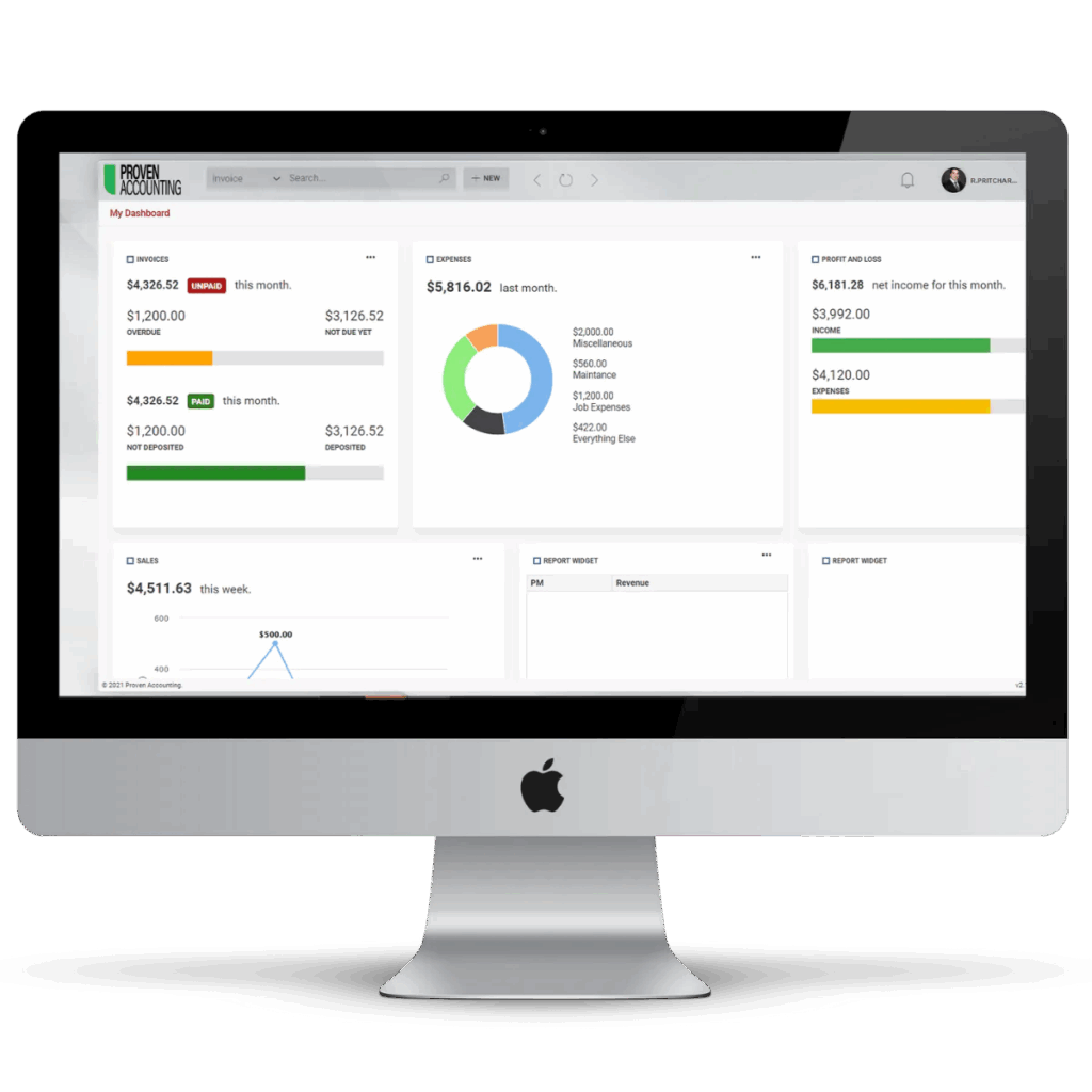 PSA Restoration Contractor (by Canam Systems) Dashboard