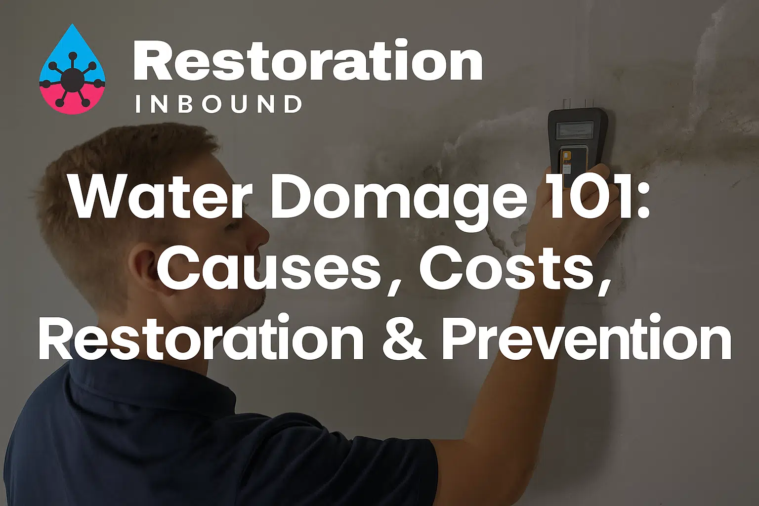 technician testing water damage in 2025 home